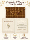 Customised wishes card included with Khadi shagun envelope