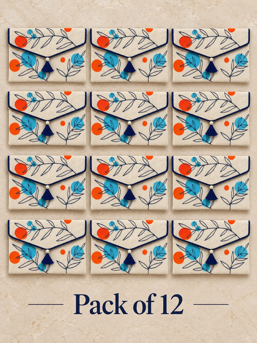Tehni Khadi shagun envelopes pack of 12