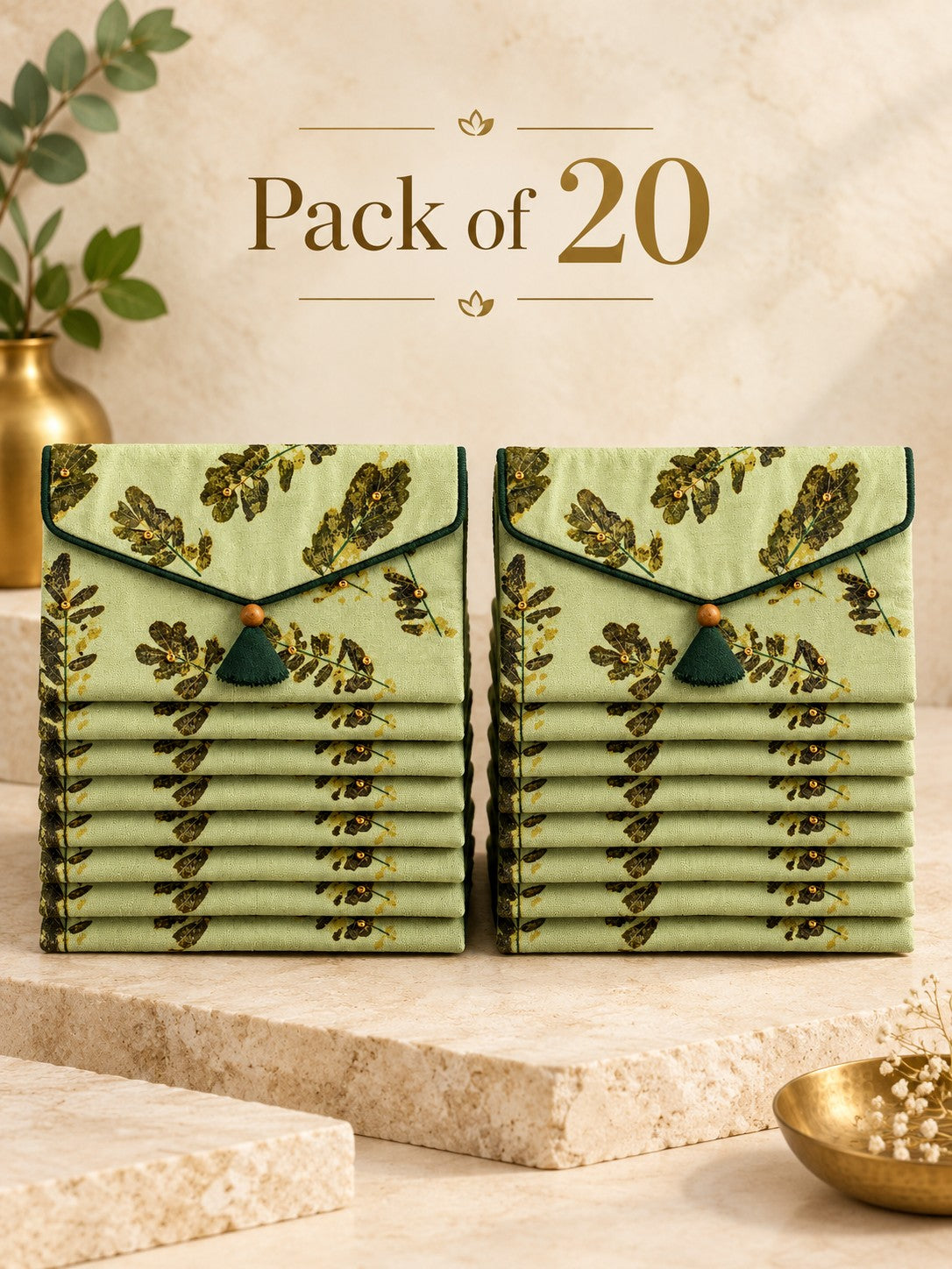 Vanya Khadi shagun envelopes pack of 20