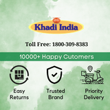 Khadi Kurta Pajama Fabric Combo Set - Unstitched Brown Traditional Khadi