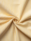 White & Yellow Big Line Trending Khadi Fabric