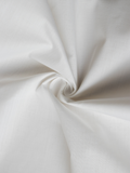 Pure White Plain Pattern Cotton Khadi