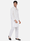 White Khadi Cotton Kurta