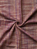 Ethnic Maroon Self Pattern Pure Khadi Fabric (34 Inch Width)