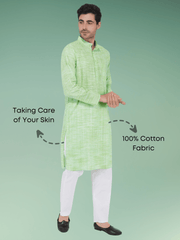 Green Khadi Kurta
