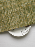 Traditional Greenish Cotton Khadi Fabric (34 Inch Width)