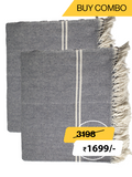 HAND WOVEN KHADI KHES, BLANKETS, THROW  IN GREY COLOR- ALL WEATHER