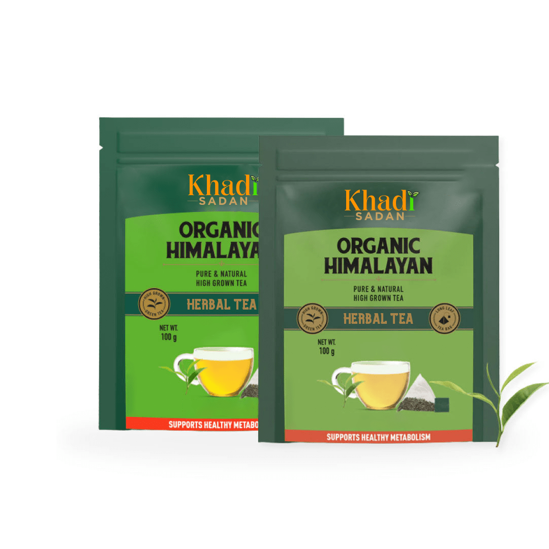 Khadi Sadan Organic Himalayan Green Tea - 100 Tea Bags