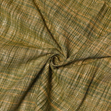Khadi Kurta Pajama Fabric Combo Set - Unstitched Green Traditional Khadi